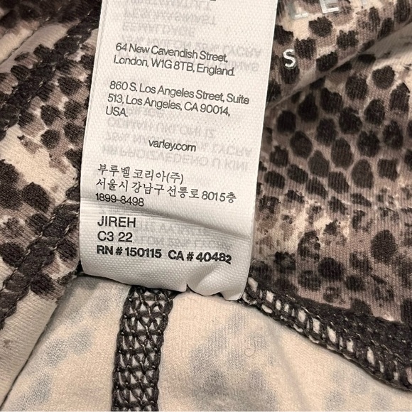 Varley Women’s Python Snake Print Let’s Go High Leggings Tights size Small - Picture 13 of 13